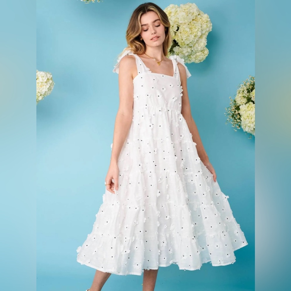 NWT Sister Jane Almond Blossom Midi Dress FLAWED